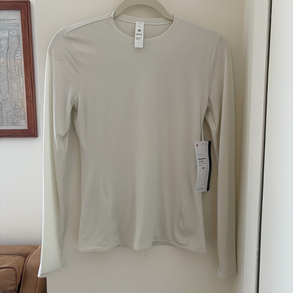 Lululemon Athletica Cream Wundermost Long Sleeve